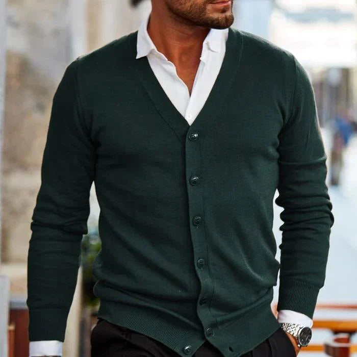 Darian | Klassische Komfort-Strickjacke für Herren