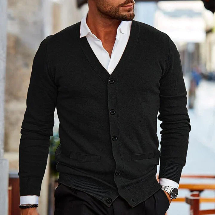 Darian | Klassische Komfort-Strickjacke für Herren