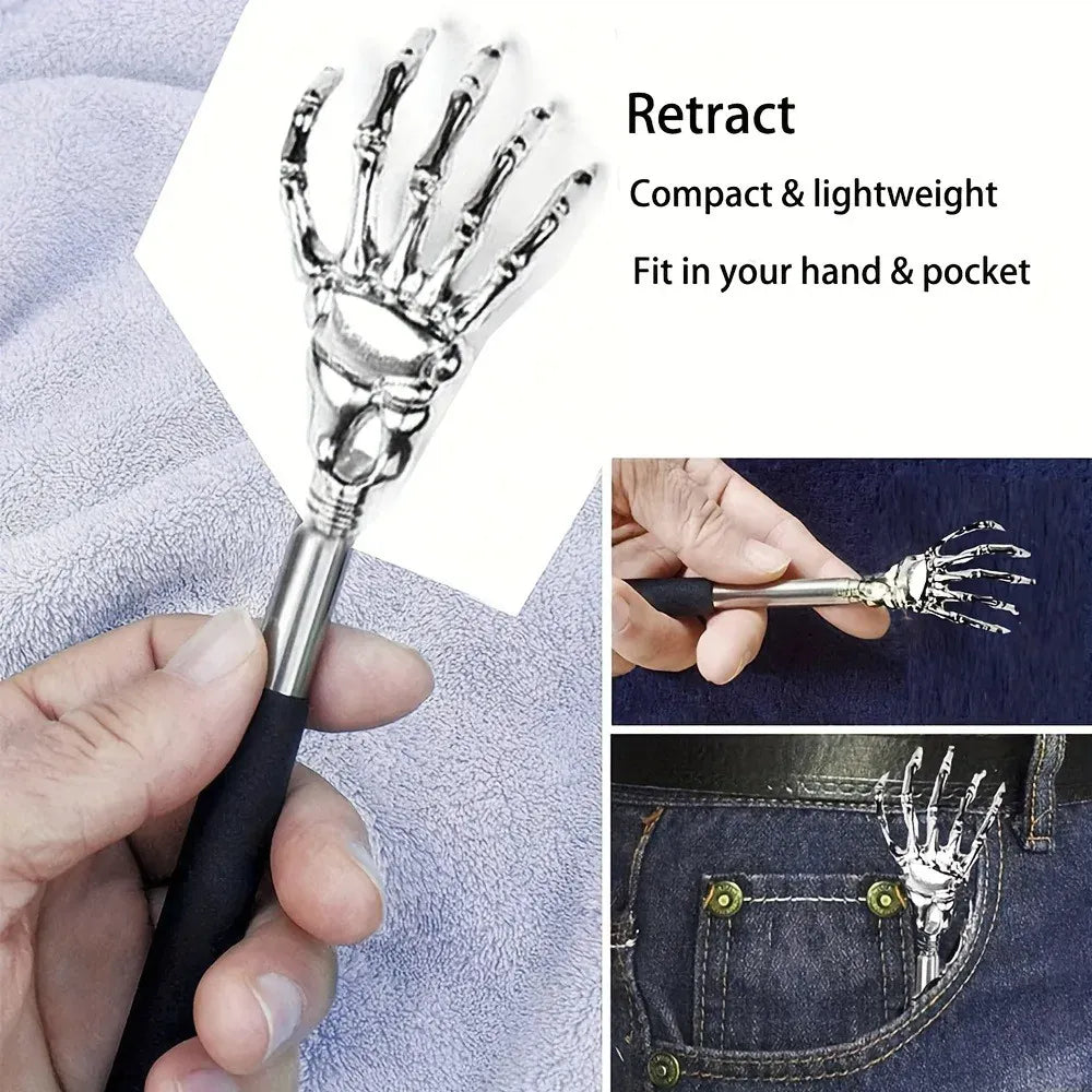 Portable Extendable Back Scratcher – Stainless Steel