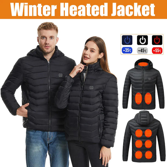 Smart heated jacket with 9-zone warmth