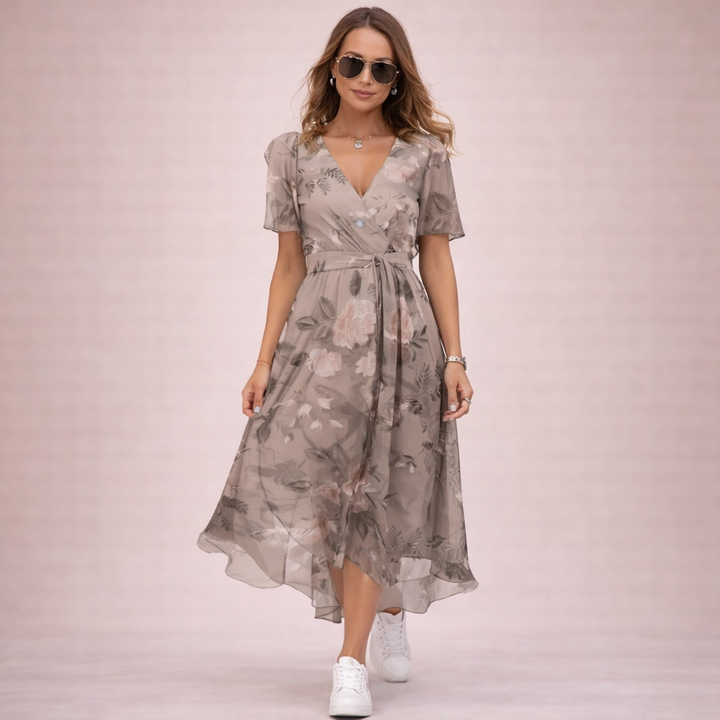 Liora | Schickes Sommerkleid mit V-Ausschnitt