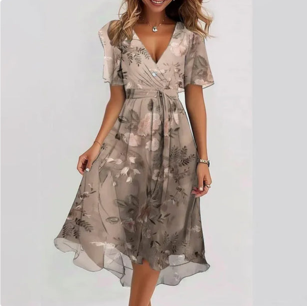 Liora | Schickes Sommerkleid mit V-Ausschnitt