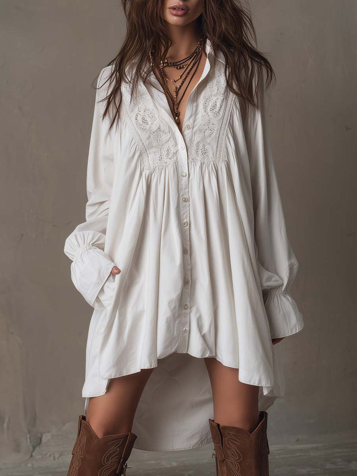 Dahlia | Asymmetrical Lace Mini Dress