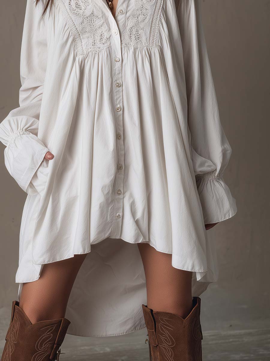 Dahlia | Asymmetrical Lace Mini Dress