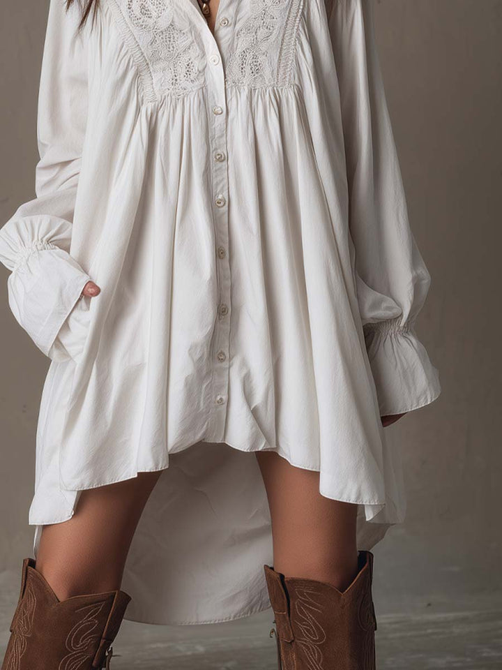 Dahlia | Asymmetrical Lace Mini Dress