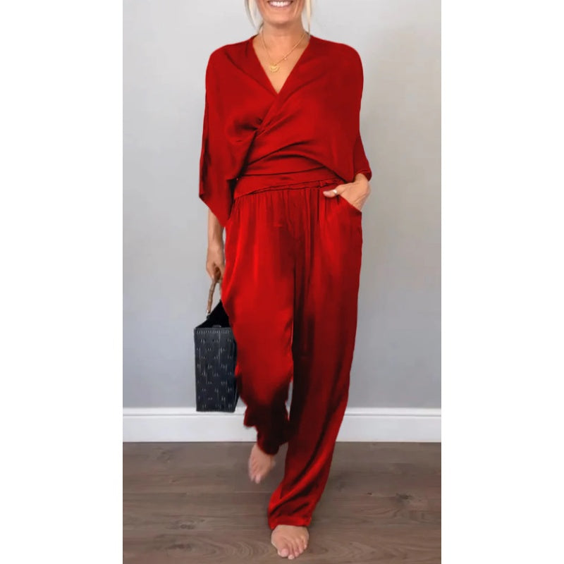 Velmira | Luxe Wrap Two-Piece Set