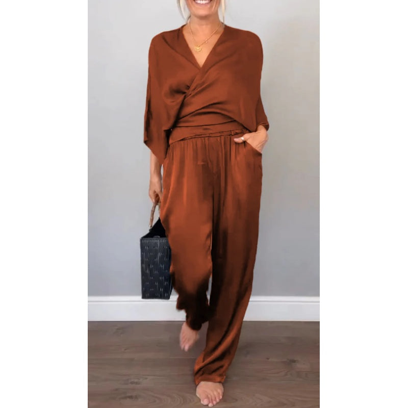 Velmira | Luxe Wrap Two-Piece Set