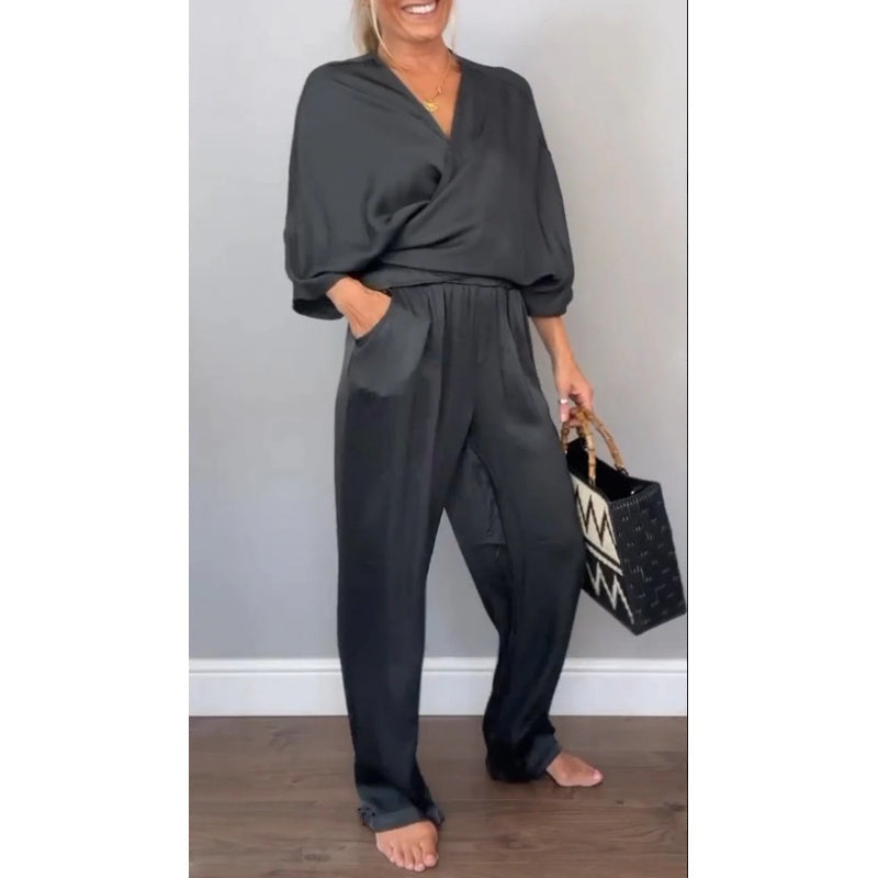 Velmira | Luxe Wrap Two-Piece Set