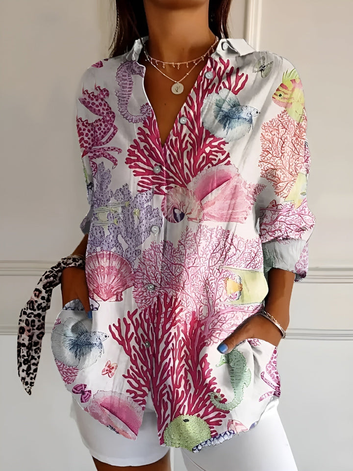 Almira | Elegant and Versatile Women’s Button-Down Shirt