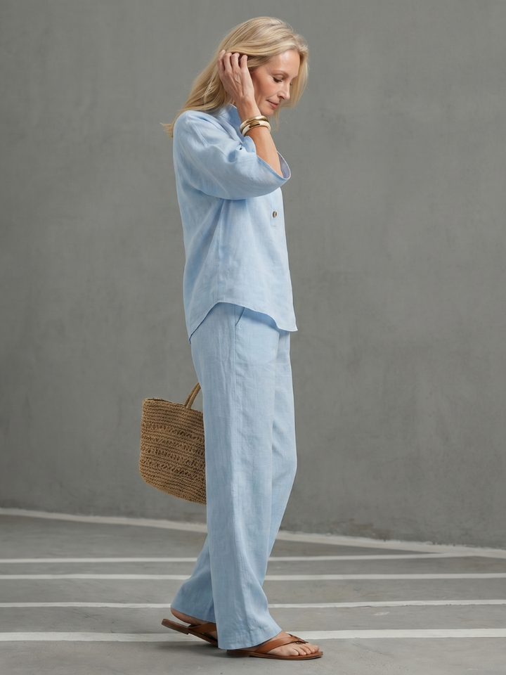 Ariselle | Elegant Tunic &amp; Pants Set