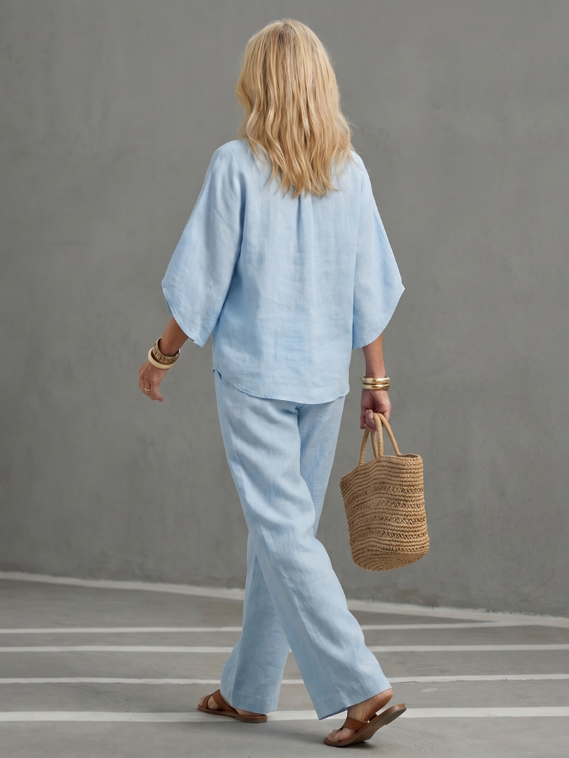 Ariselle | Elegant Tunic &amp; Pants Set