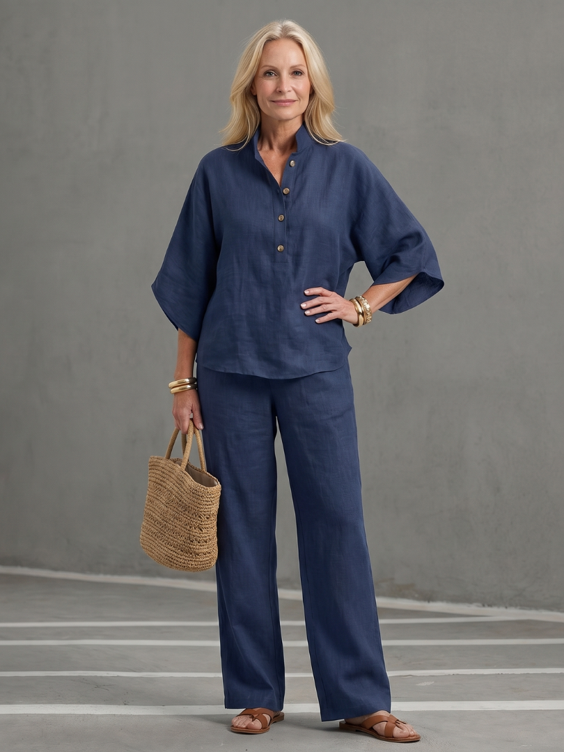 Ariselle | Elegant Tunic &amp; Pants Set