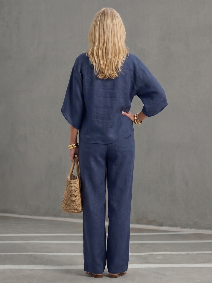 Ariselle | Elegant Tunic &amp; Pants Set
