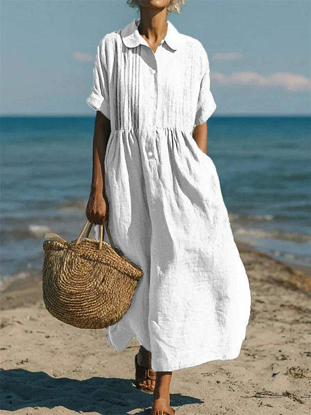 Elodie | Women’s Cotton Shirt Dress
