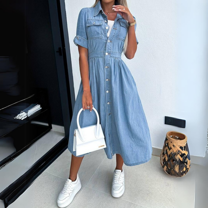 Marvelle | Schickes Denim-Midikleid