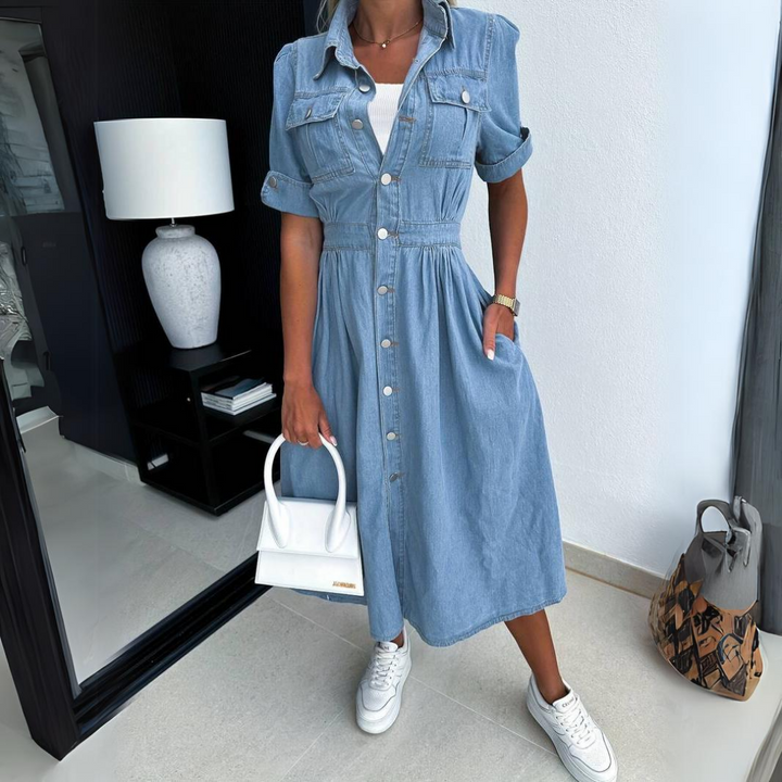 Marvelle | Schickes Denim-Midikleid