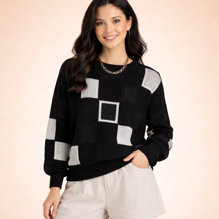 Seraphine | Eleganter warmer Winterpullover für Damen