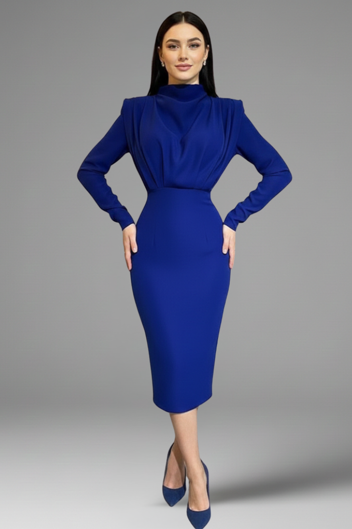 Serafina | Elegance and Modern Long Sleeve Maxi Dress