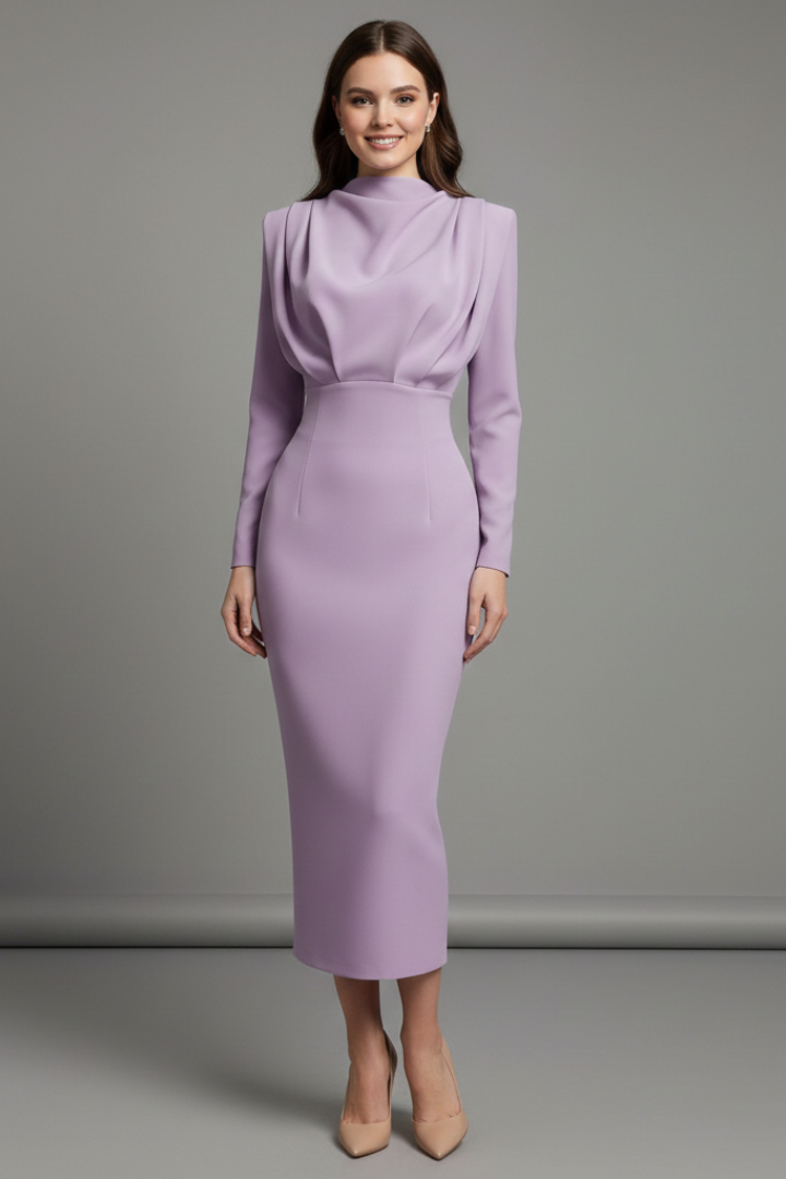 Serafina | Elegance and Modern Long Sleeve Maxi Dress