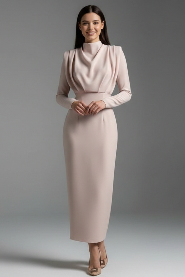 Serafina | Elegance and Modern Long Sleeve Maxi Dress