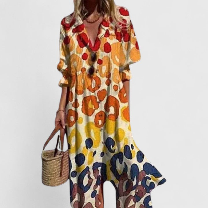 Isabel | Bequemes Boho-Kleid in Übergröße