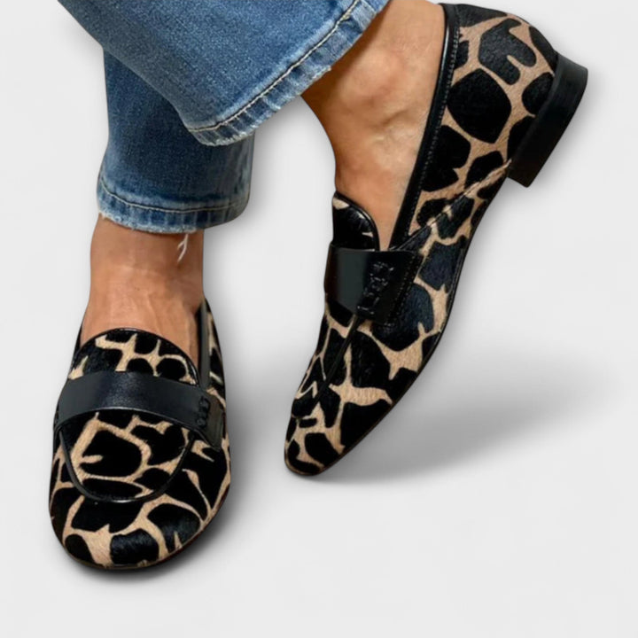 Zelina | Leopard Print Women’s Slip-On Slippers