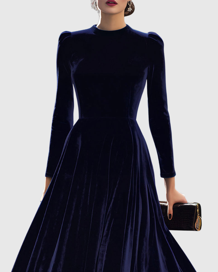Violette | Elegant Velvet Midi Women&