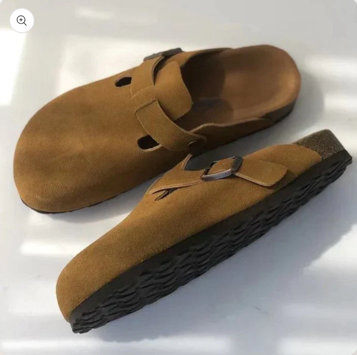 Solvian | Premium Unisex-Komfortsandalen aus Leder