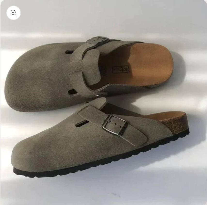 Solvian | Premium Unisex-Komfortsandalen aus Leder