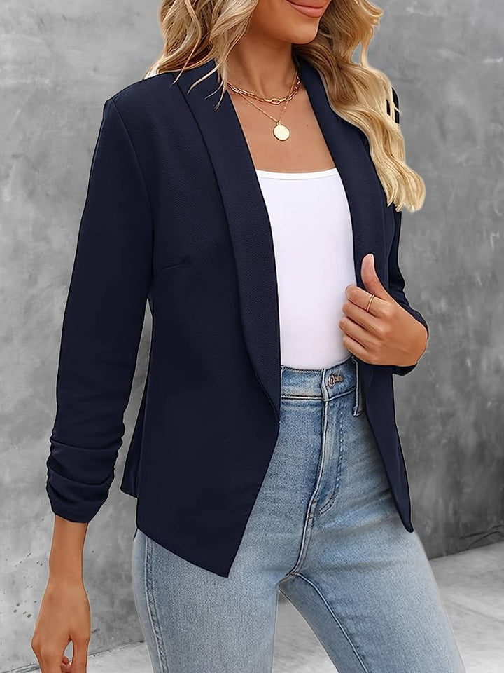 Aurevia | Eleganter Blazer mit offener Vorderseite für Damen