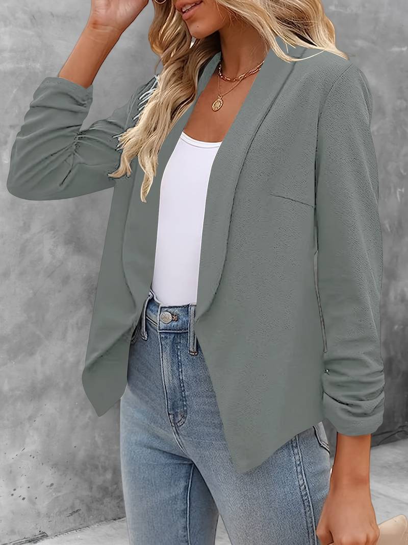 Aurevia | Eleganter Blazer mit offener Vorderseite für Damen