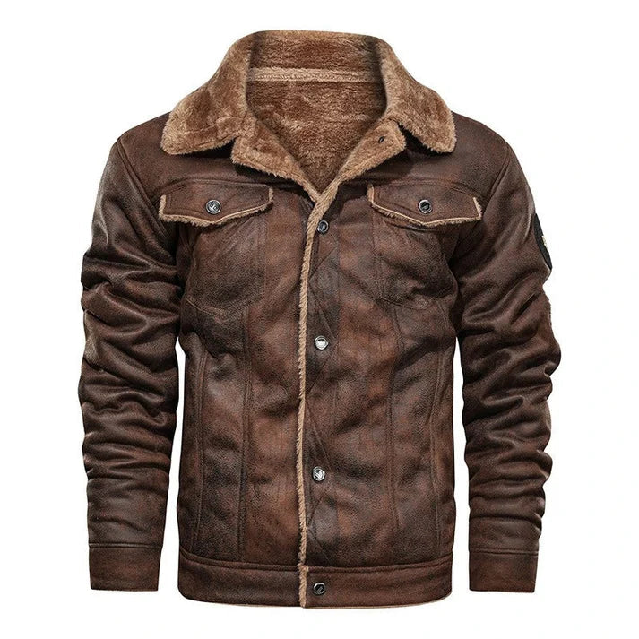 Rovano | Premium Leder Bomberjacke für Herren