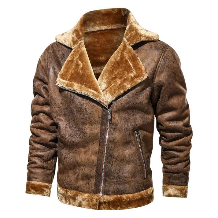 Rovano | Premium Leder Bomberjacke für Herren