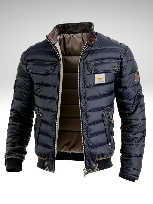 Matthew | Maßgeschneiderte wattierte Herrenjacke für den urbanen Lifestyle