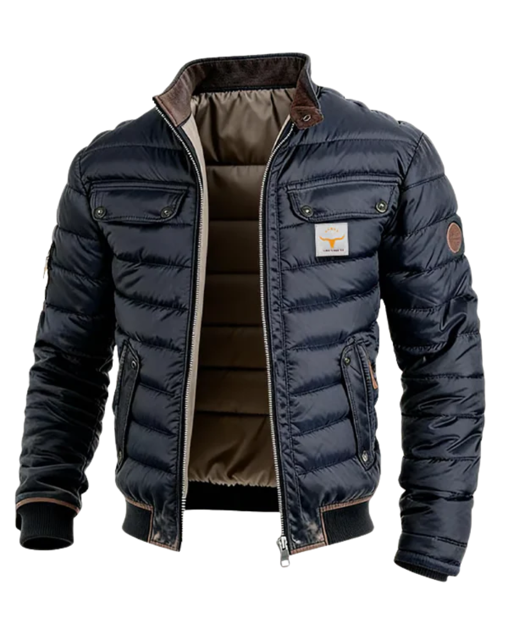 Matthew | Maßgeschneiderte wattierte Herrenjacke für den urbanen Lifestyle