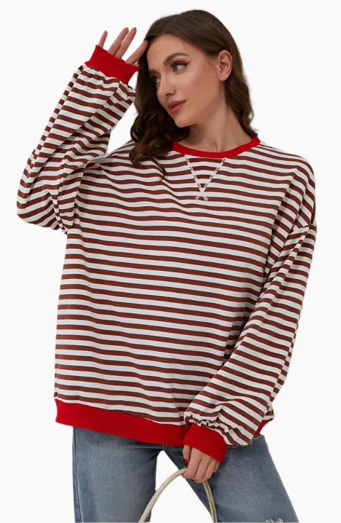 Elena | Trendiges und gemütliches Oversized-Damen-Sweatshirt