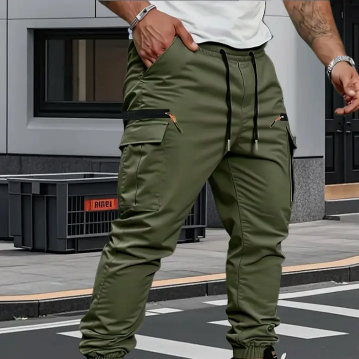 Michael | Stylische Stretch-Cargohose mit elastischen Bündchen