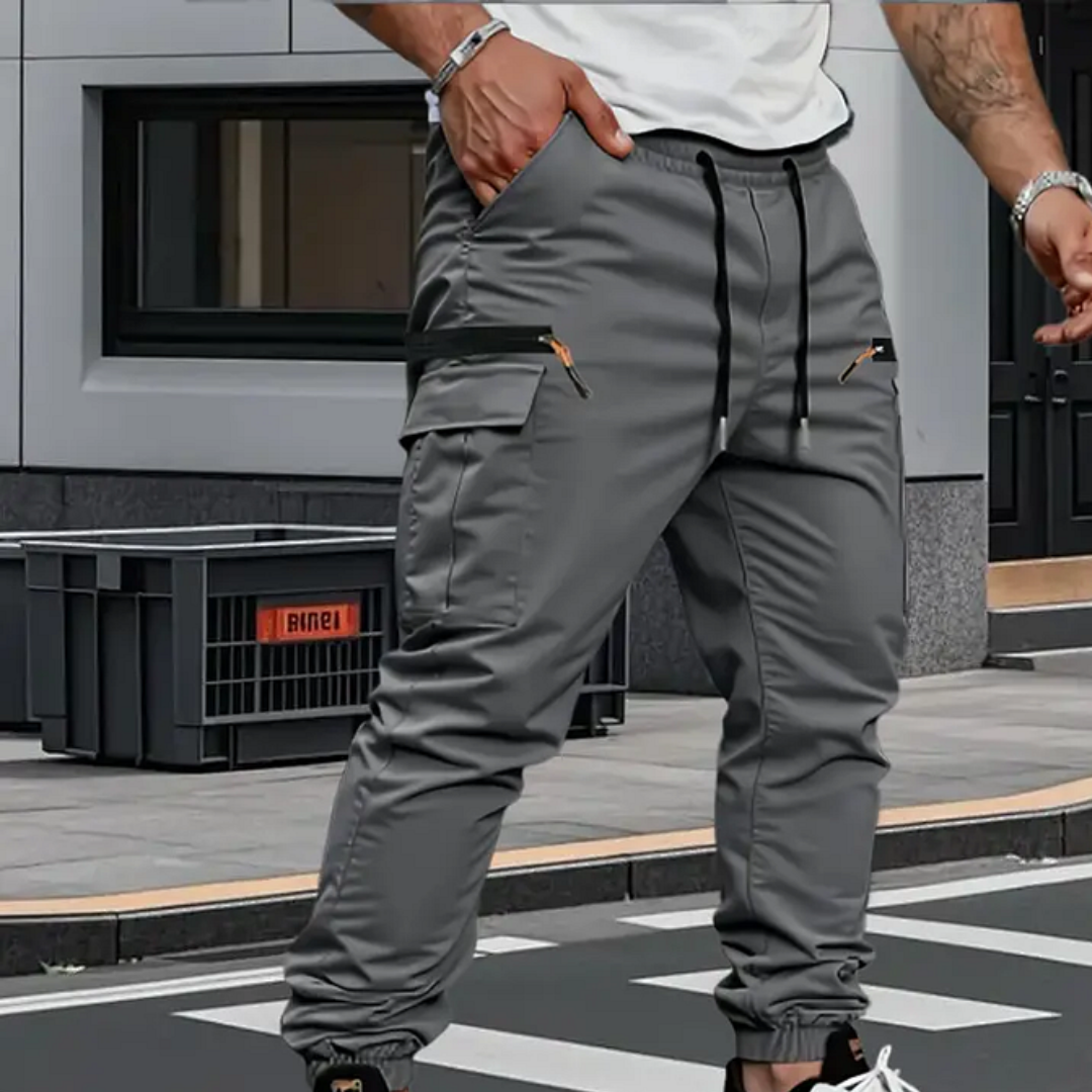 Michael | Stylische Stretch-Cargohose mit elastischen Bündchen