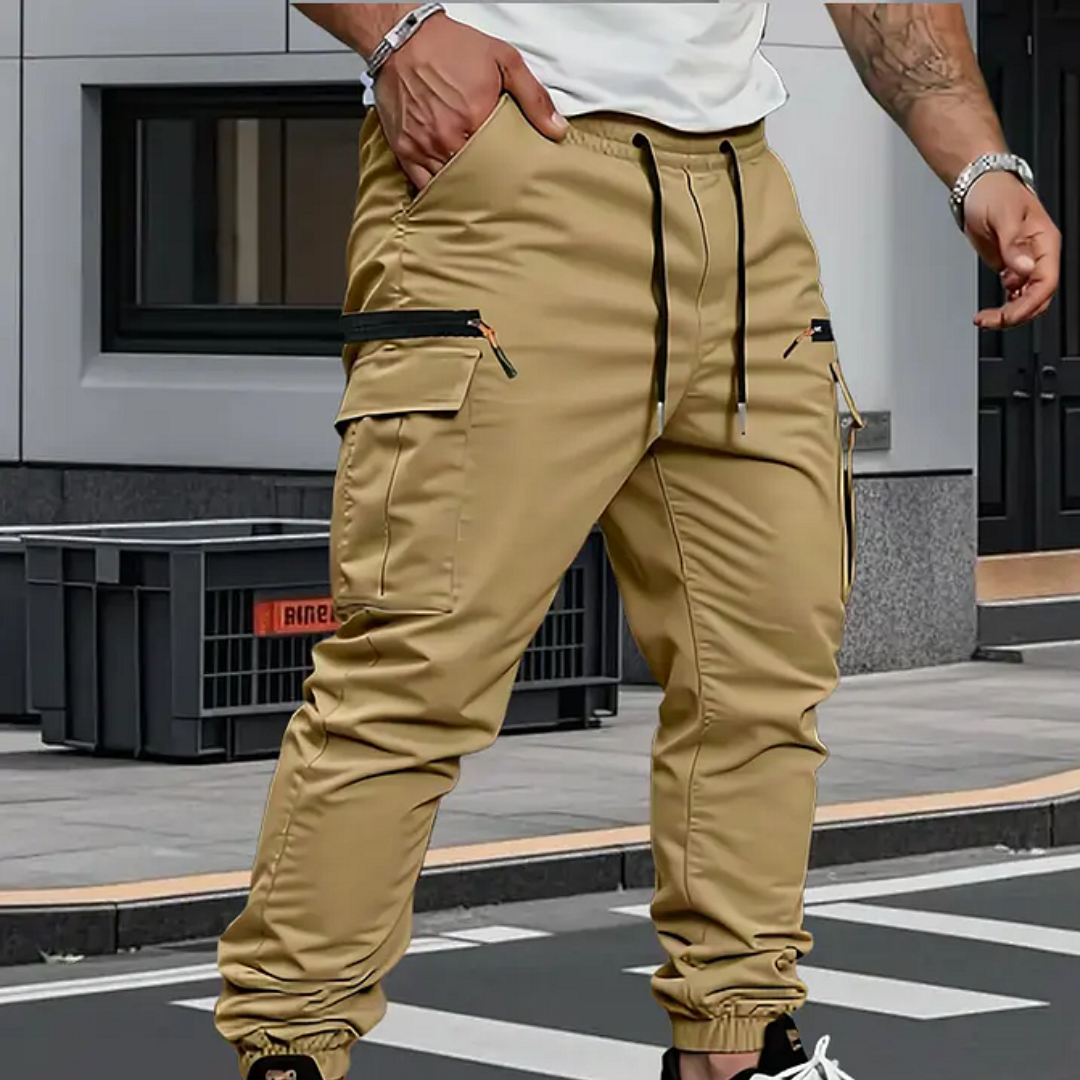Michael | Stylische Stretch-Cargohose mit elastischen Bündchen