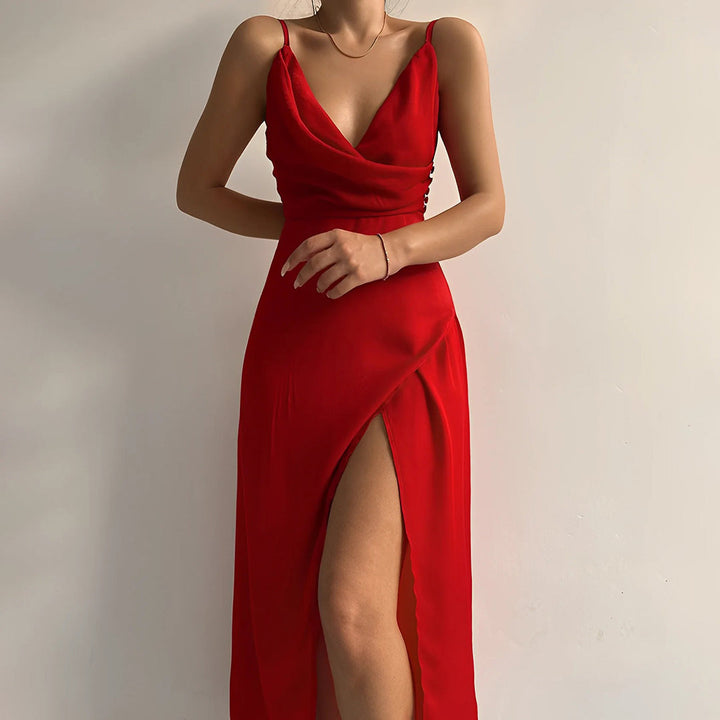 Isabella | Elegantes und vielseitiges Midi-Abendkleid für Damen