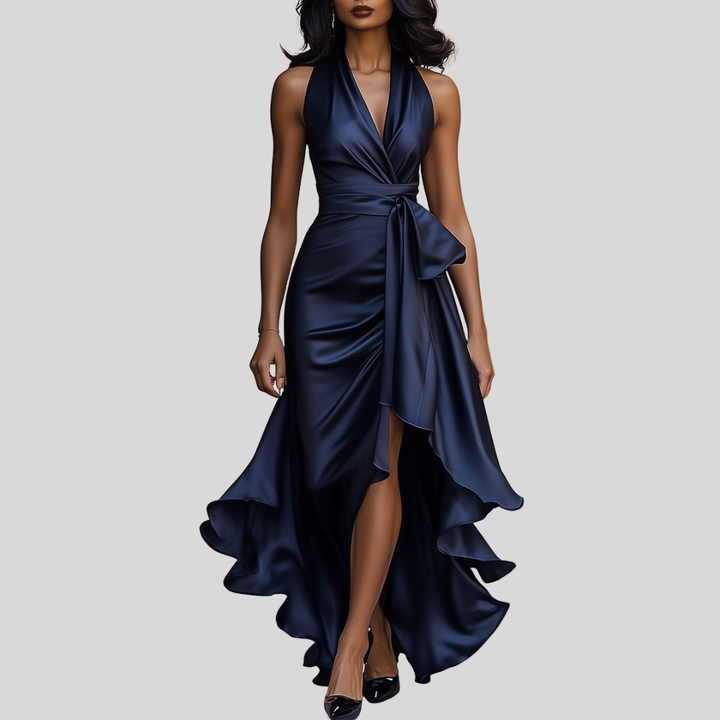 Amelya | Elegant High Slit Maxi Dress for Women