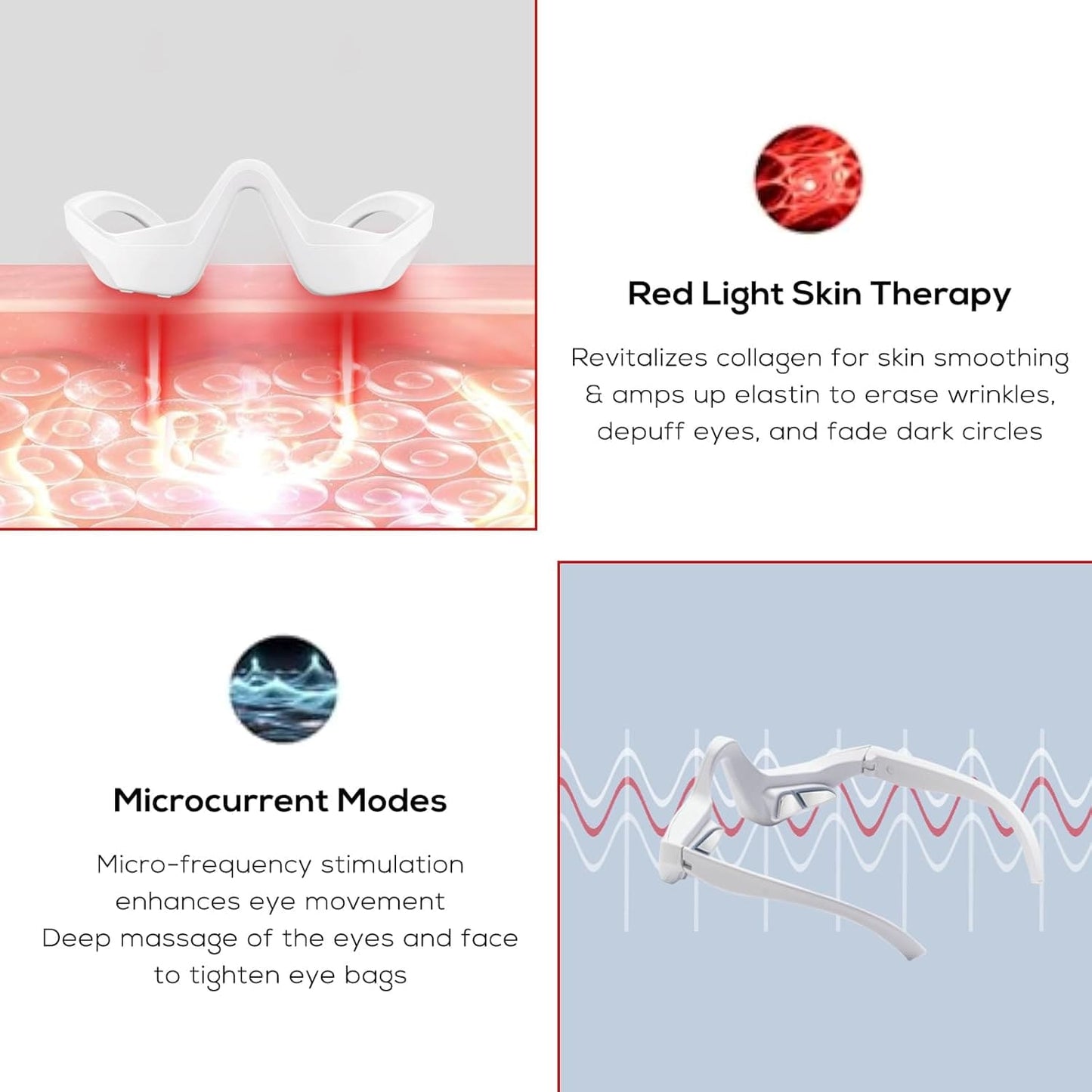 Under Eye Red Light Therapy Massager