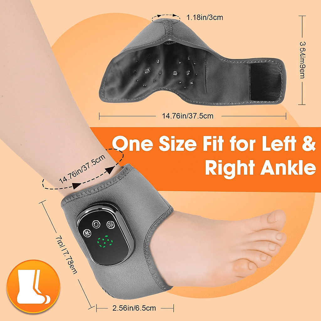 Ankle Massager - 5 Level Adjustable Heat
