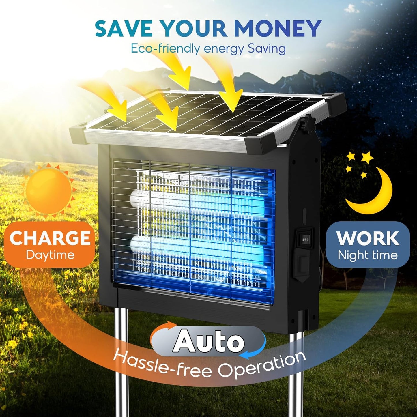 Outdoor Solar Bug Zapper (4000 sq.ft)