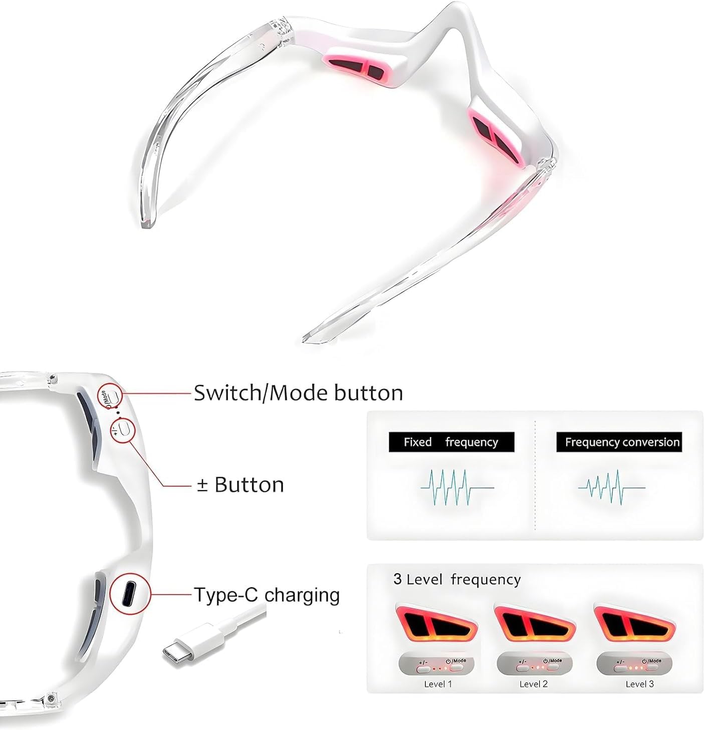 Under Eye Red Light Therapy Massager