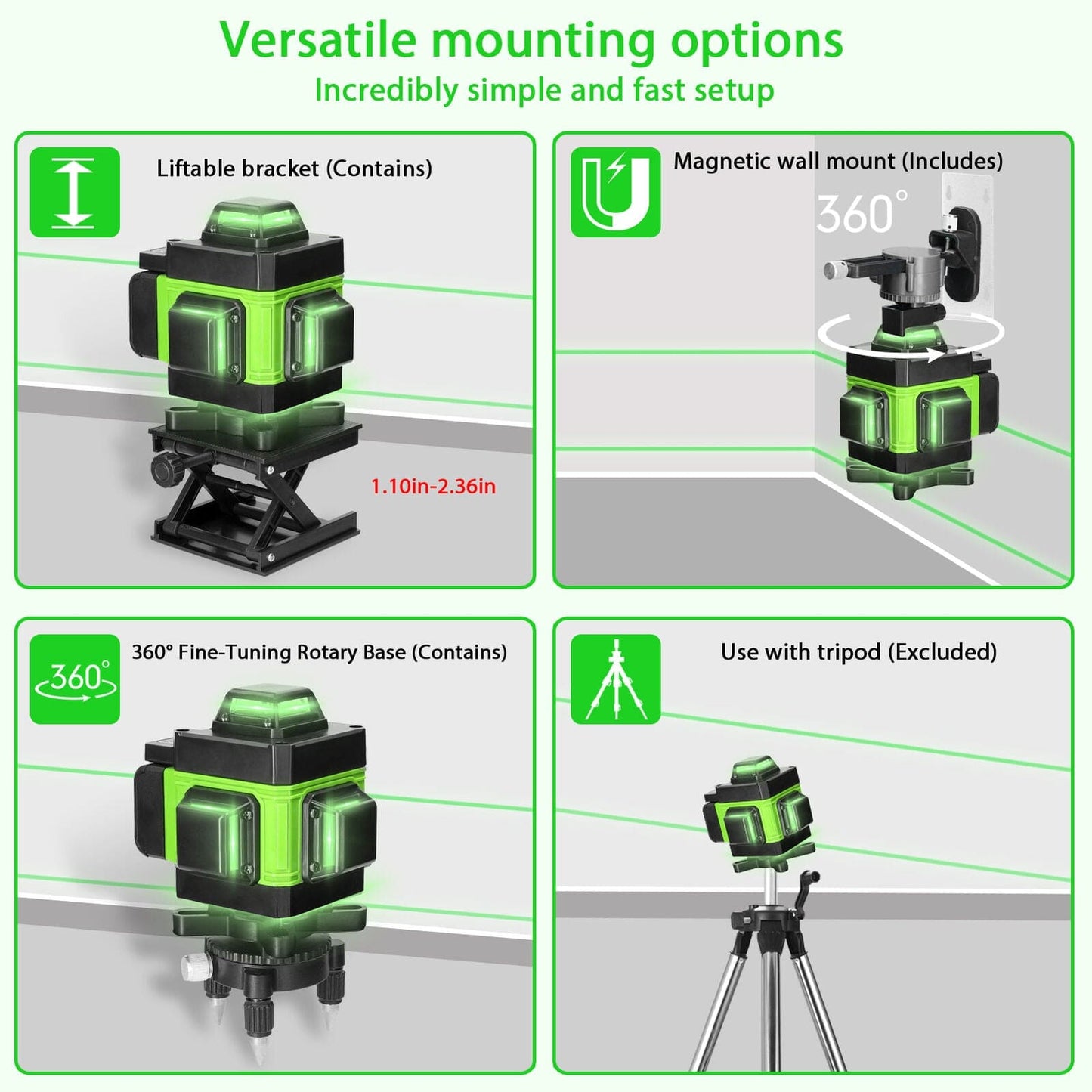 New 360 Degree's 4D 16 Laser Lines Device