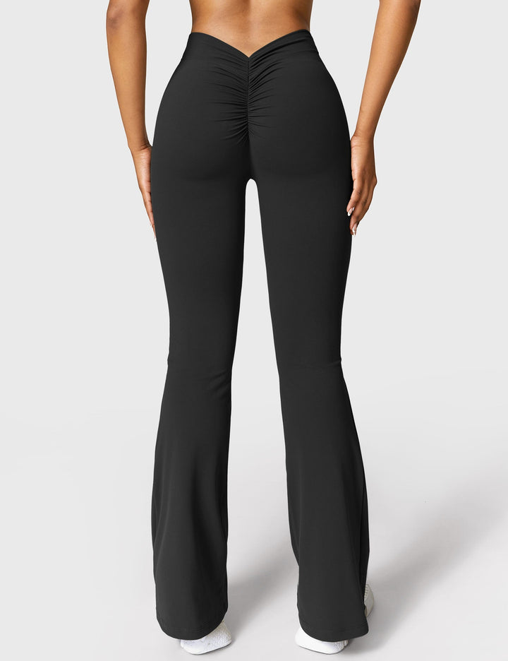Craftsmiley V-back Flared Leggings