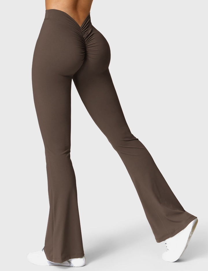 Craftsmiley V-back Flared Leggings