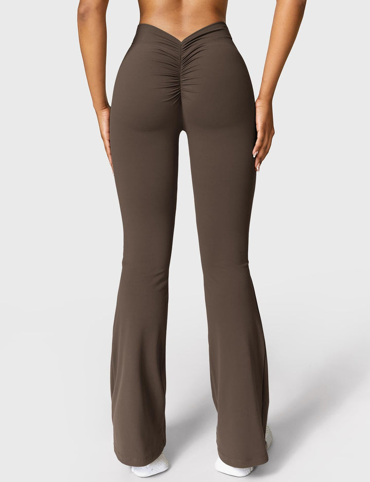 Craftsmiley V-back Flared Leggings