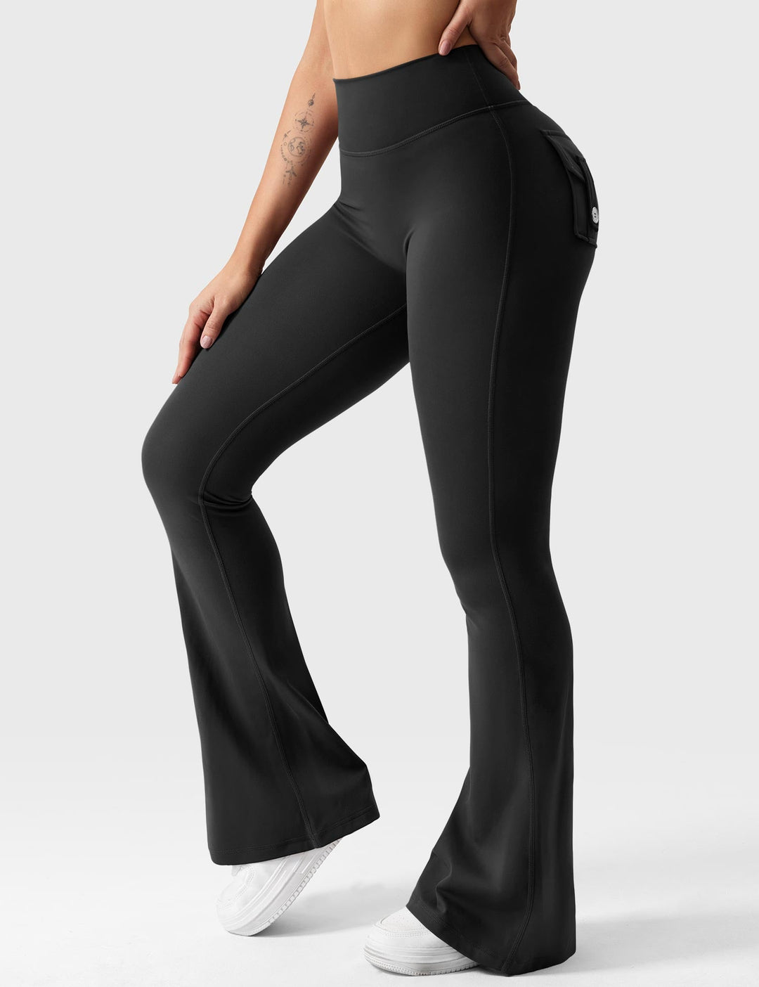 Craftsmiley V-back Flared Leggings